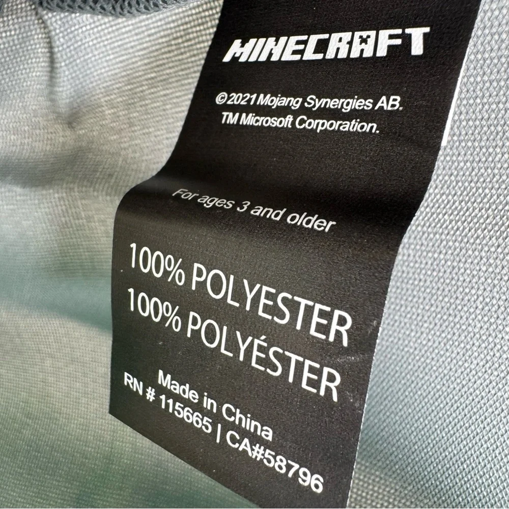 Bioworld Minecraft Gray and Green Toddler Age‎ 3+ Backpack